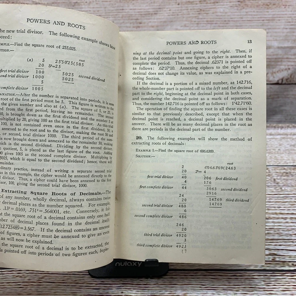 International Correspondence Schools Powers and Roots 1945 Edition‎ Textbook